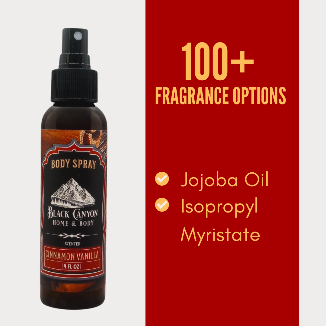 Black Canyon Cinnamon Vanilla Scented Body Spray