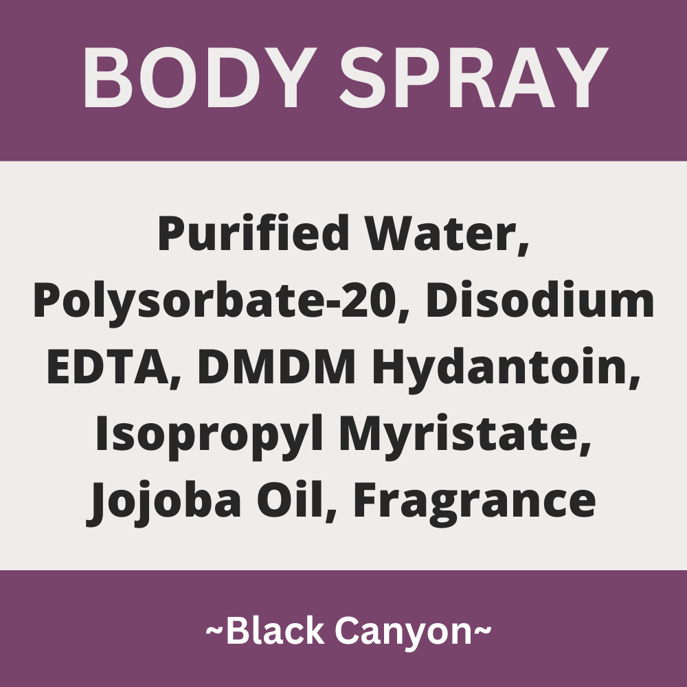 Black Canyon Kudzu Blossom Scented Body Spray
