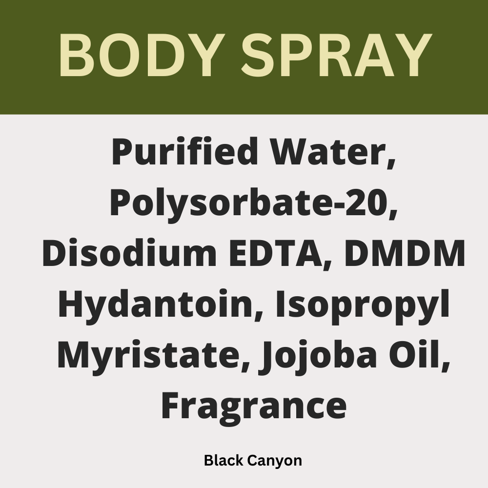 Black Canyon Linden Blossom Scented Body Spray