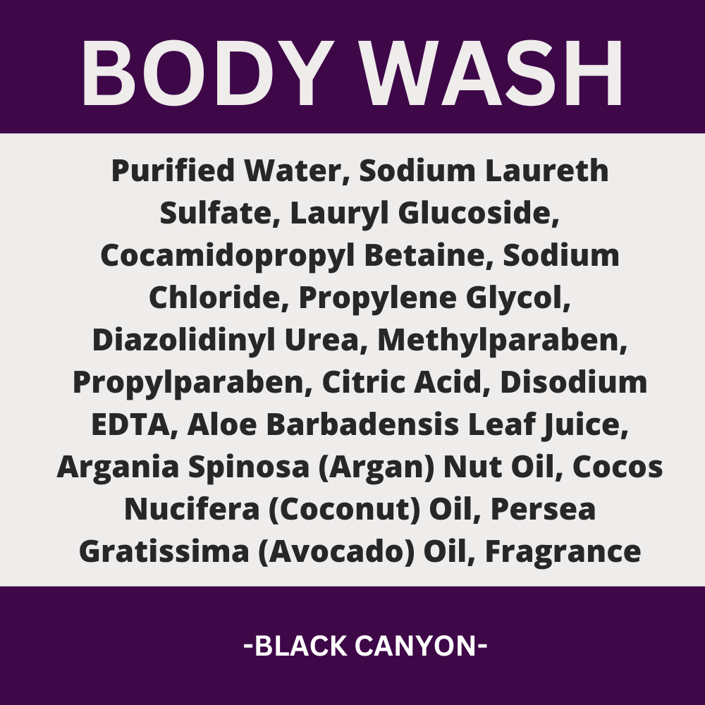 Black Canyon Black Currant Vanilla Scented Body Wash