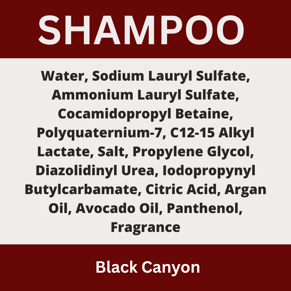 Black Canyon Cherry Vanilla Dr Black Scented Argan Oil Hair Shampoo