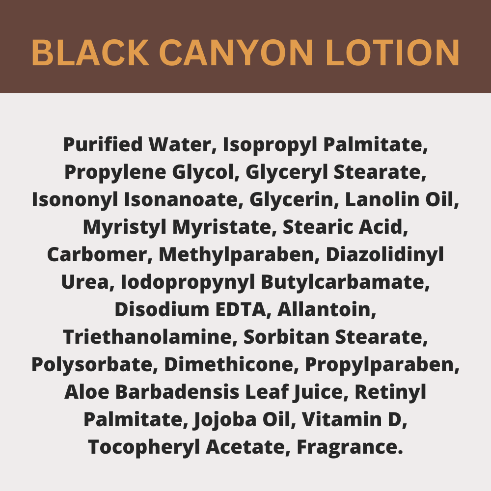Black Canyon Amber Chocolate Scented Body Lotion
