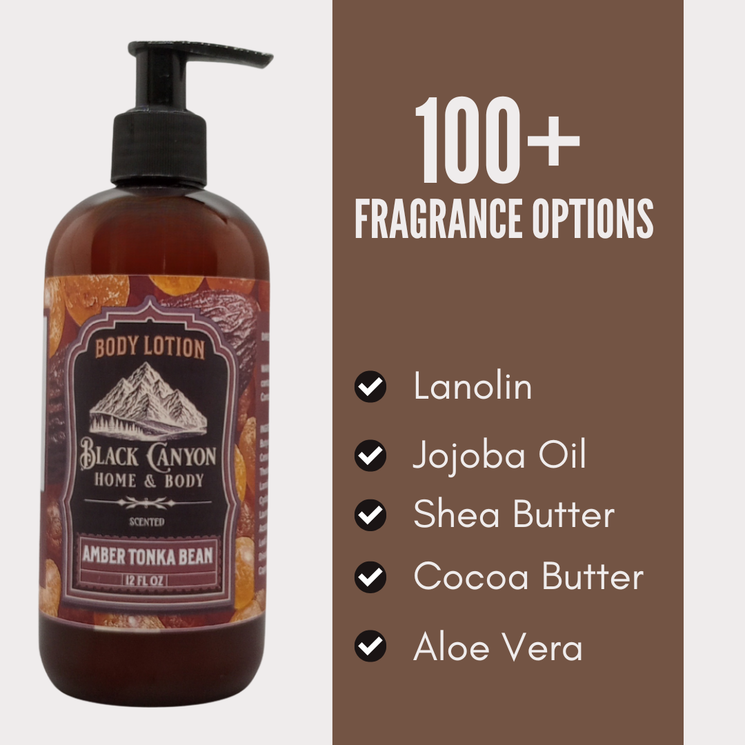 Black Canyon Amber Tonka Bean Scented Body Lotion