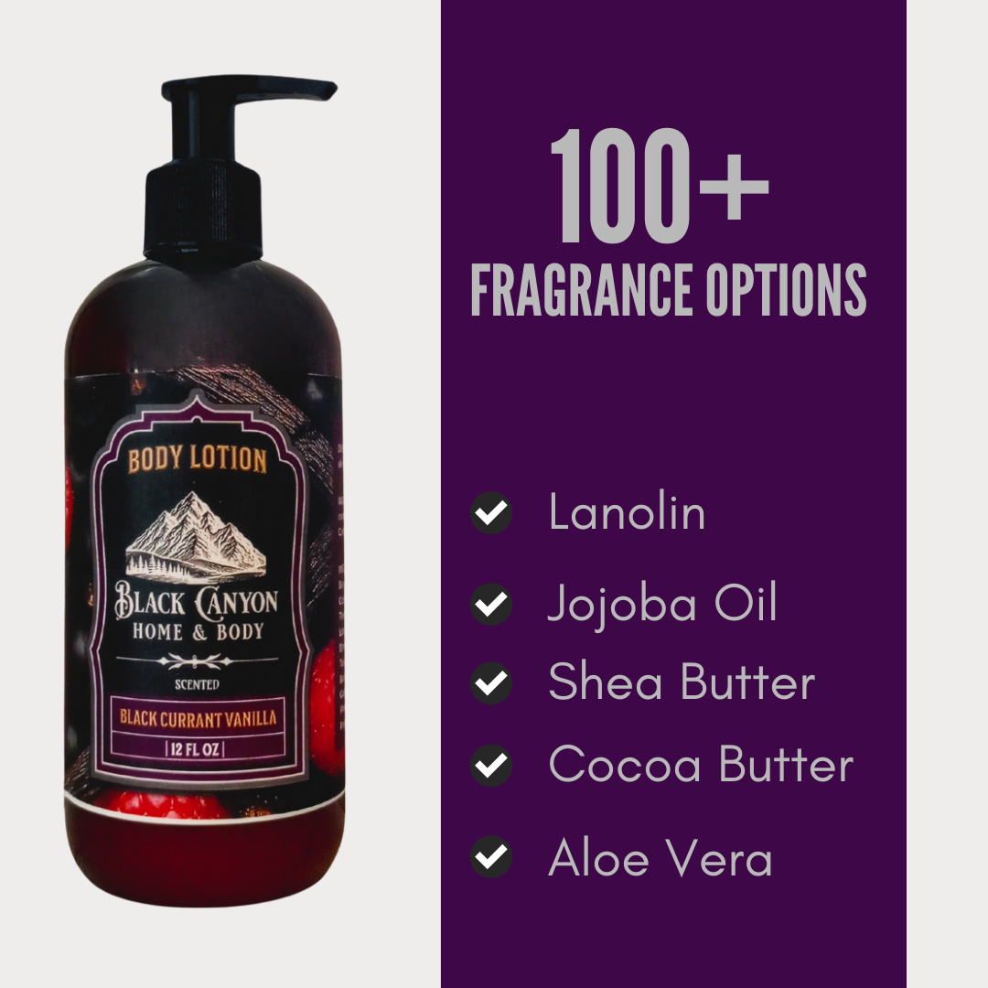 Black Currant Vanilla Scented Body Lotion