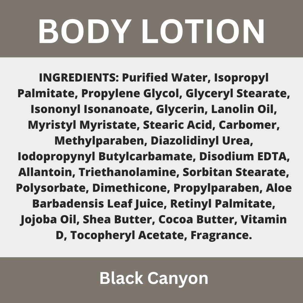 Black Canyon Black Licorice Scented Body Lotion