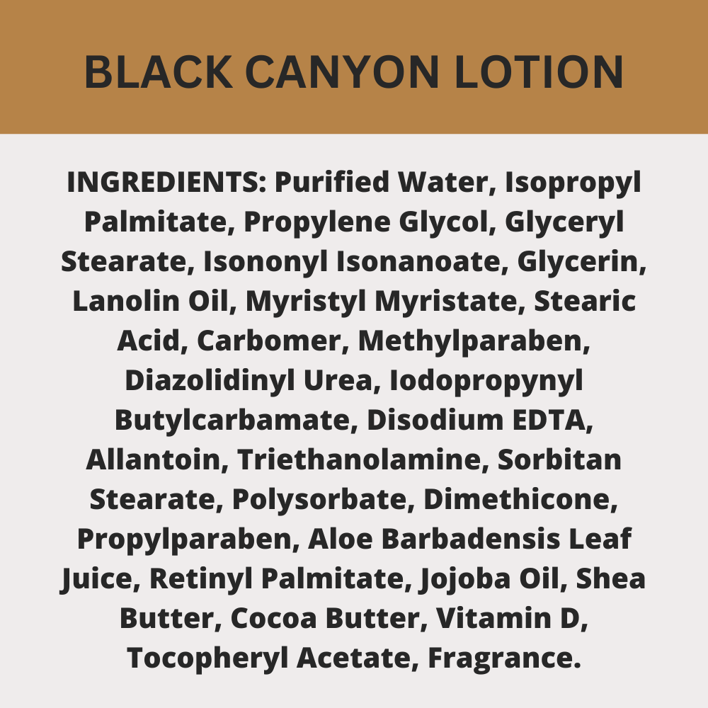 Black Canyon Cinnamon Swirl Coffee Scented Body Lotion