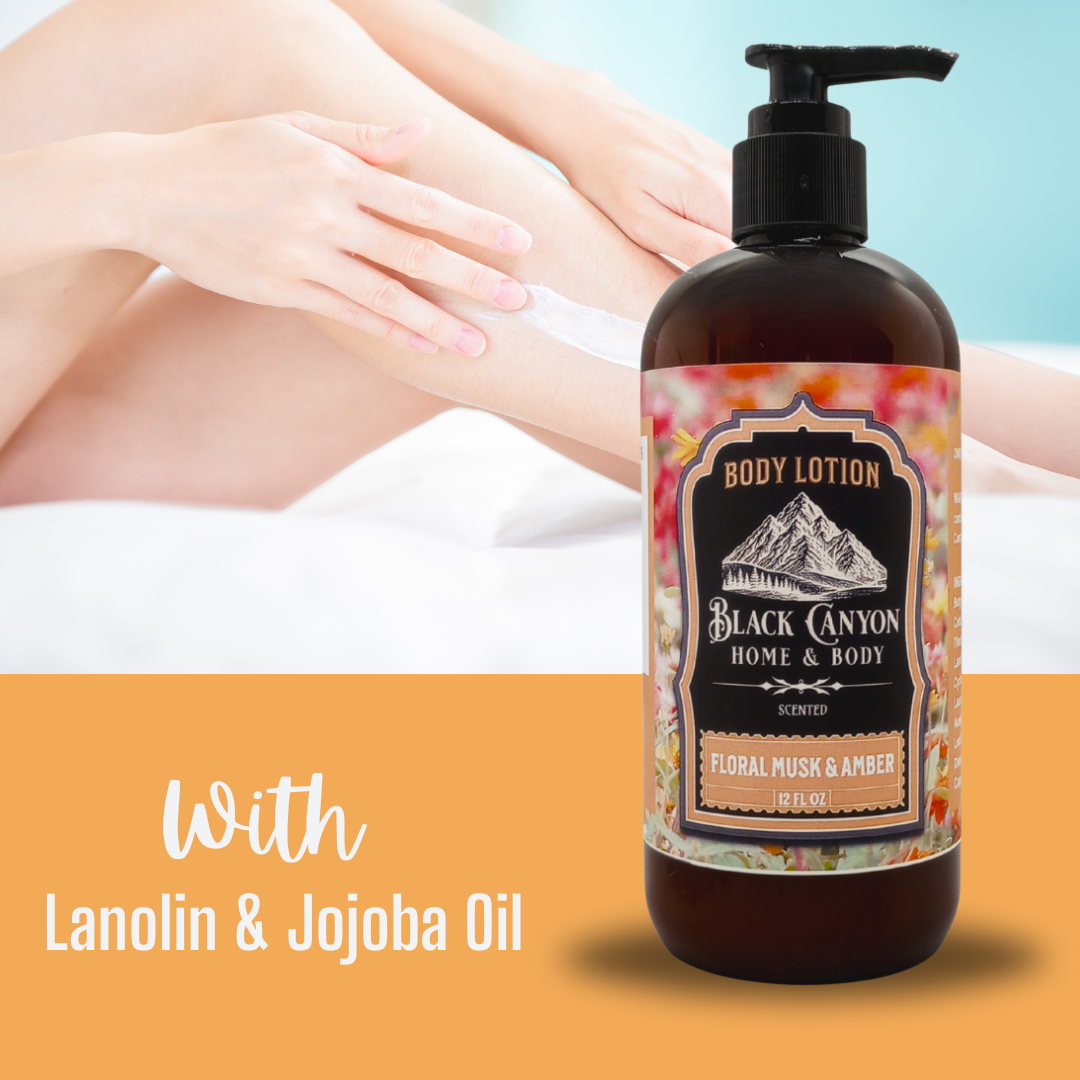 Black Canyon Floral Musk & Amber Scented Body Lotion