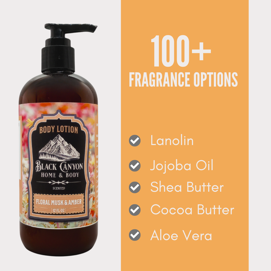 Black Canyon Floral Musk & Amber Scented Body Lotion