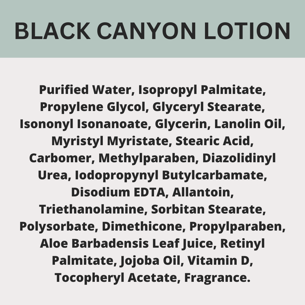Black Canyon Juniper Berry Scented Body Lotion