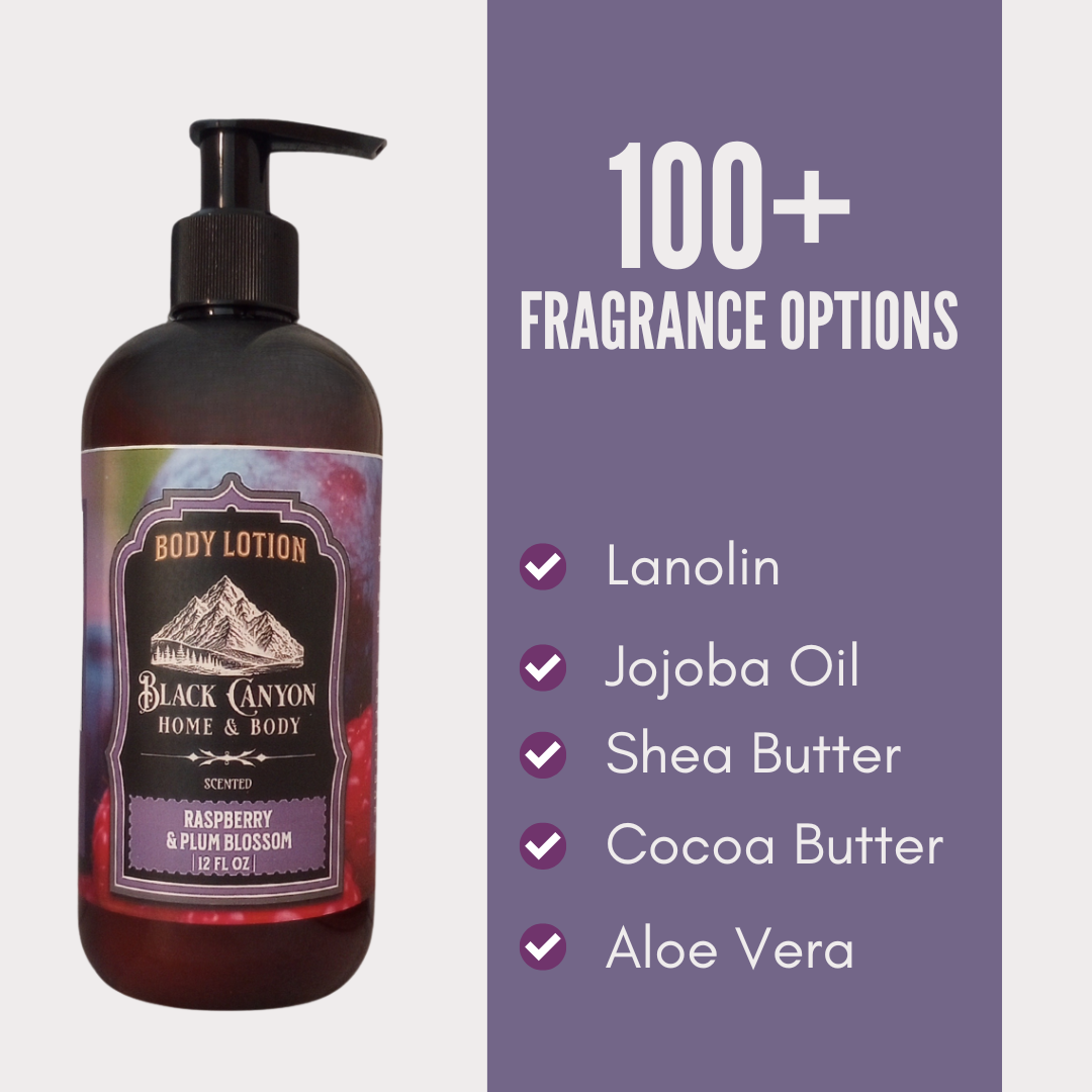 Black Canyon Raspberry & Plum Blossom Scented Body Lotion