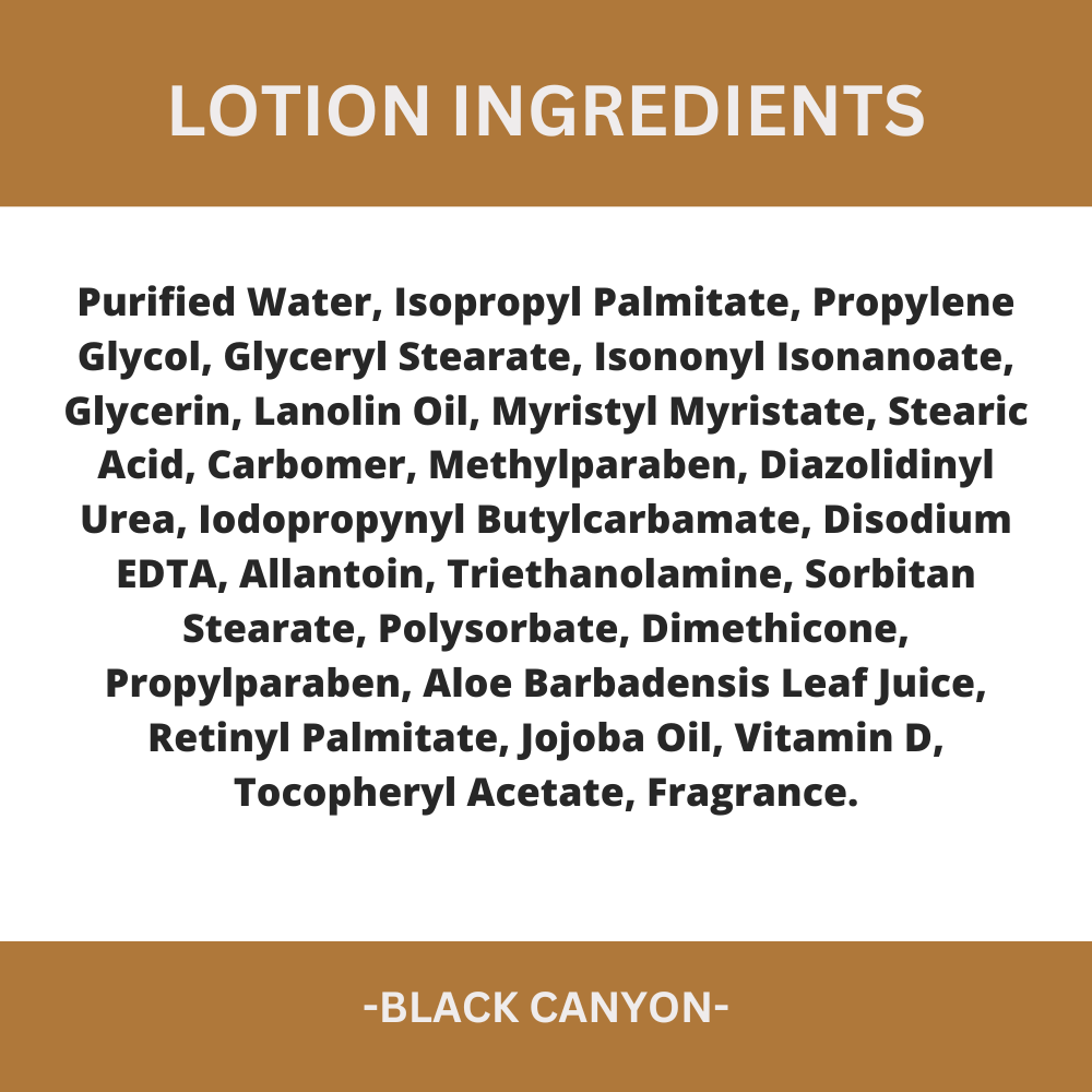 Black Canyon Salted Caramel & Bourbon Scented Body Lotion