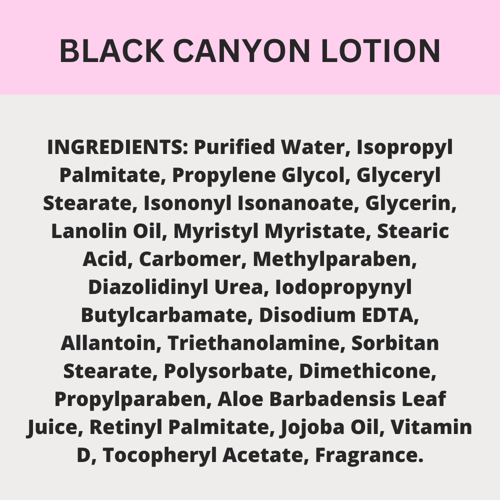 Black Canyon Sandalwood Rose Scented Body Lotion
