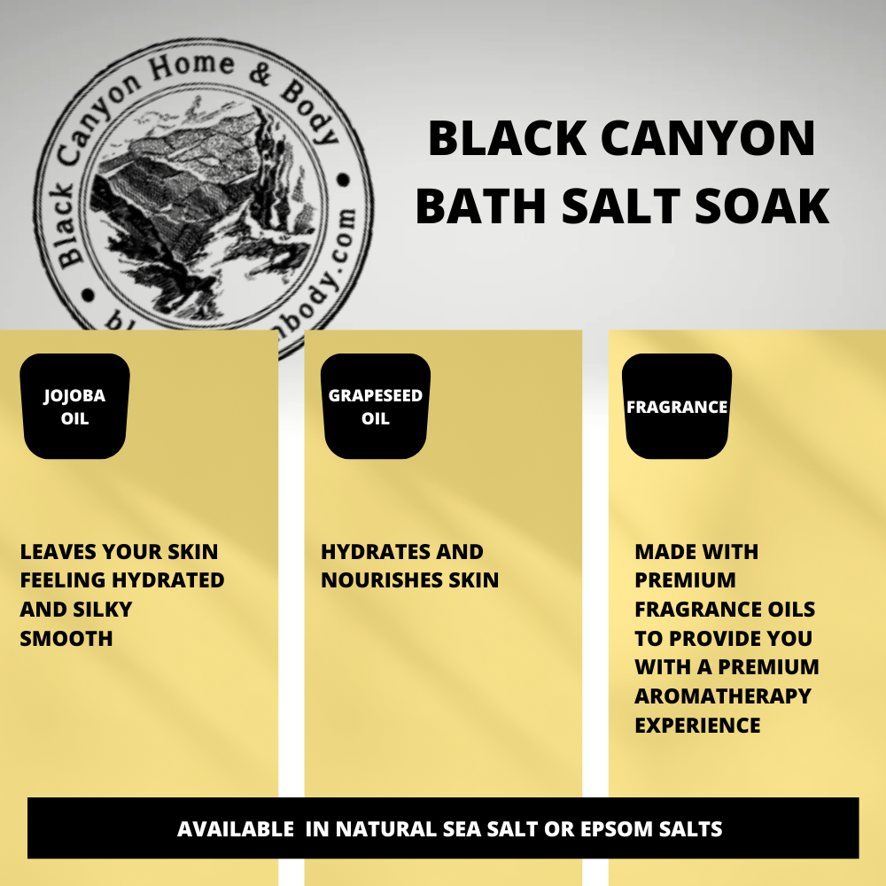Black Canyon Dragon Fruit & Coconut Scented Sea Salt Bath Soak