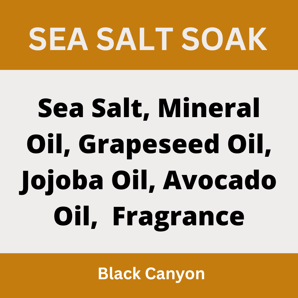 Black Canyon Malibu Rum Cupcake Scented Sea Salt Bath Soak