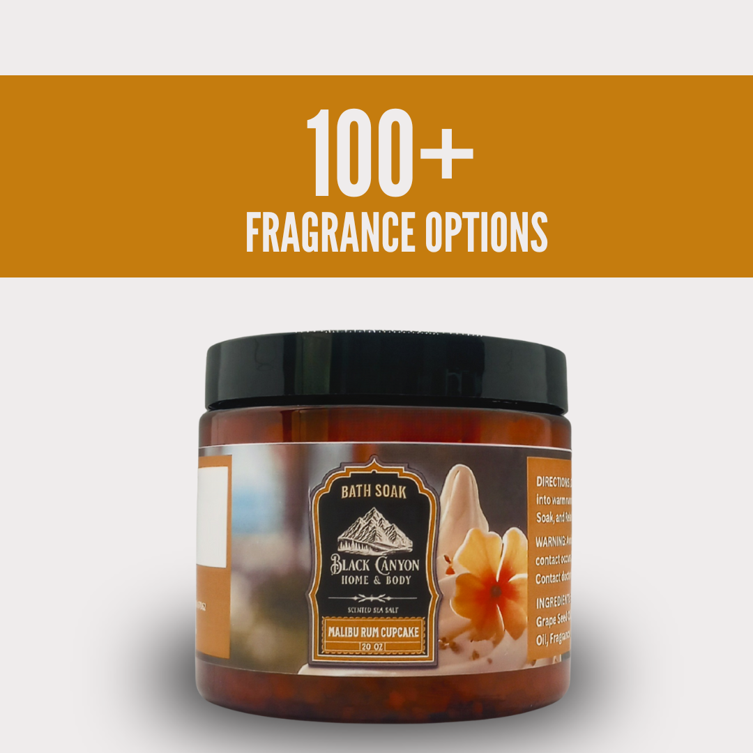 Black Canyon Malibu Rum Cupcake Scented Sea Salt Bath Soak