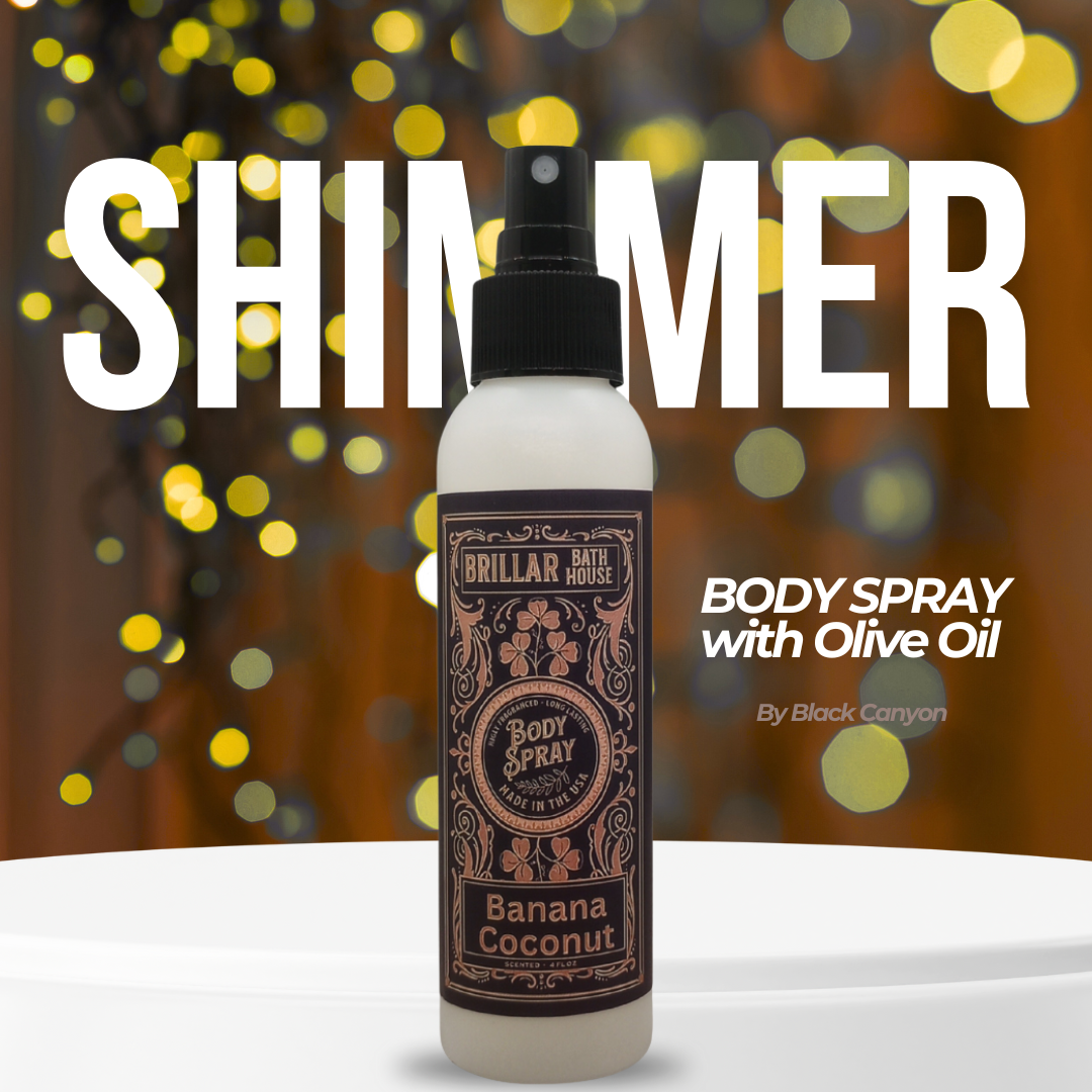 Brillar Bath House Banana Coconut Scented Shimmering Body Spray