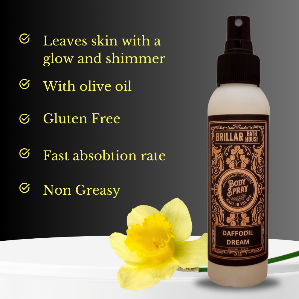 Brillar Bath House Daffodil Dream Scented Shimmering Body Spray