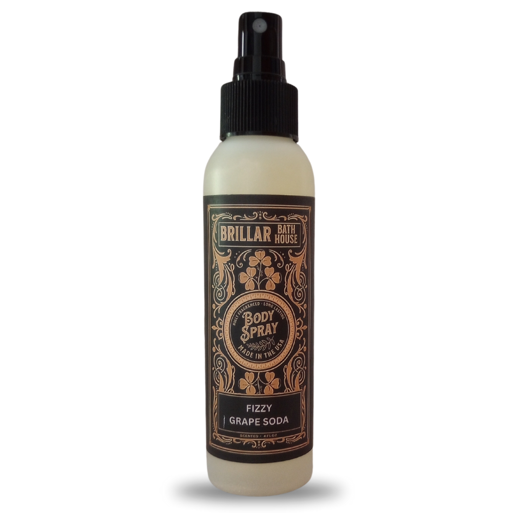 Brillar Bath House Fizzy Grape Soda Scented Shimmering Body Spray