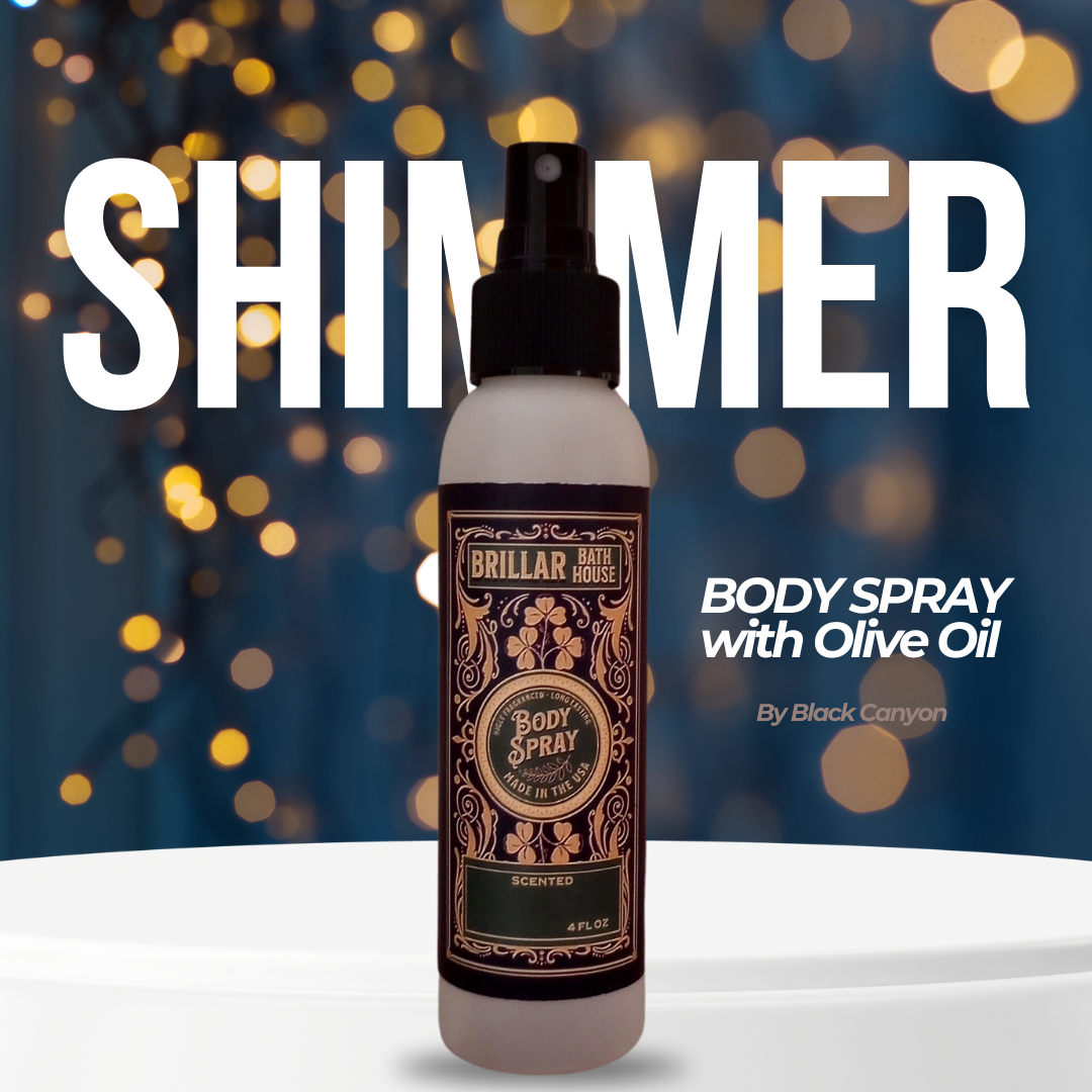 Brillar Bath House French Vanilla & Pear Scented Shimmering Body Spray