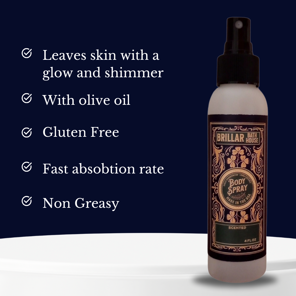 Brillar Bath House Gingerbread Cafe Scented Shimmering Body Spray