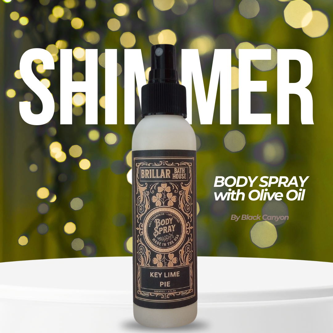 Brillar Bath House Key Lime Pie Scented Shimmering Body Spray