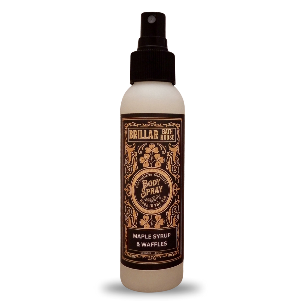 Brillar Bath House Maple Syrup & Waffles Scented Shimmering Body Spray