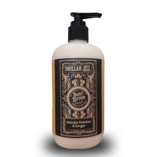 Brillar Bath House Georgia Peaches & Ginger Scented Shimmering Body Lotion