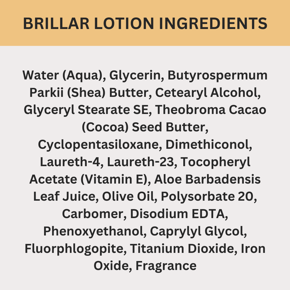 Brillar Bath House Georgia Peaches & Ginger Scented Shimmering Body Lotion