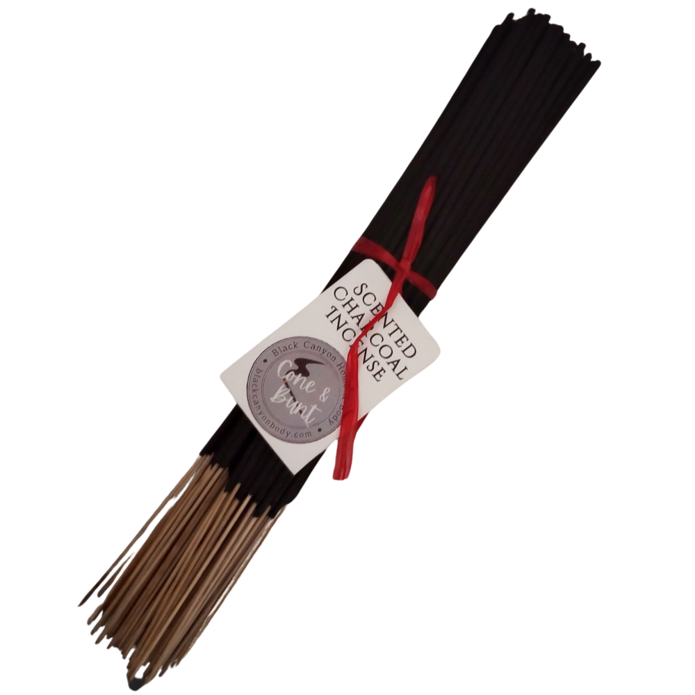 Timber & Lace Sweet Cinnamon Vanilla Orchid Scented Hand-Dipped Charcoal Incense Sticks