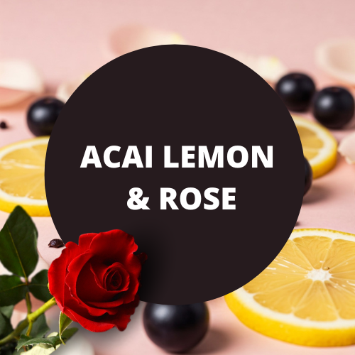 Acai Lemon & Rose Scented Hand-Dipped Charcoal Incense Sticks