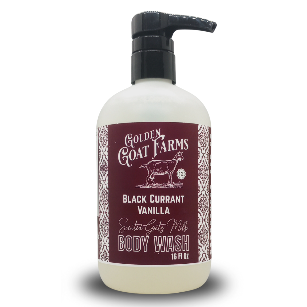 Golden Goat Farms Black Currant Vanilla Scented Goat Milk Body Wash