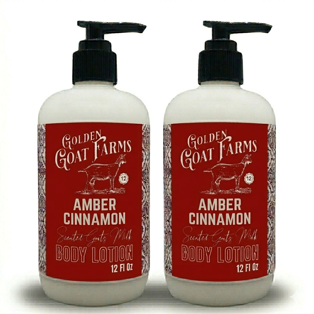 Amber Cinnamon Scented Goat Milk Body Lotion