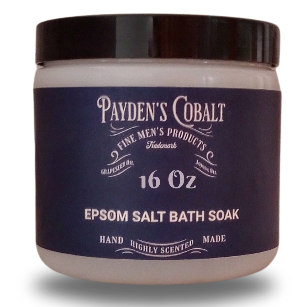 Payden's Cobalt Cedarwood Sandalwood & Musk For Men Scented Epsom Salt Bath Soak
