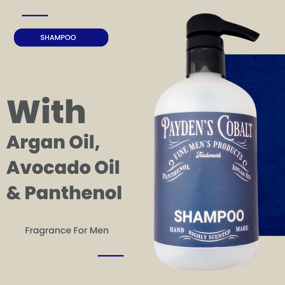 Payden's Cobalt Vetiver & Oakmoss For Men Scented Argan Oil Hair Shampoo