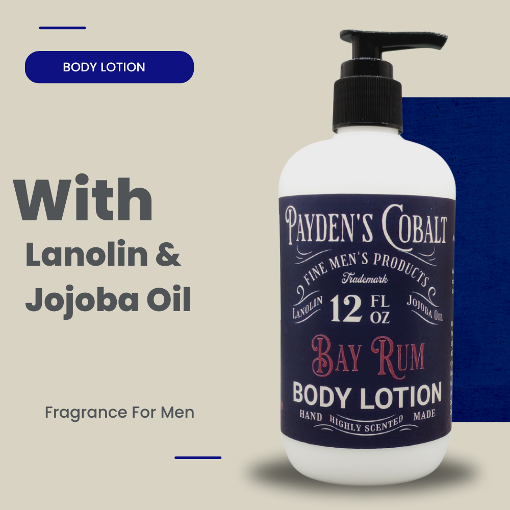 Payden's Cobalt Bay Rum For Men Scented Body Lotion