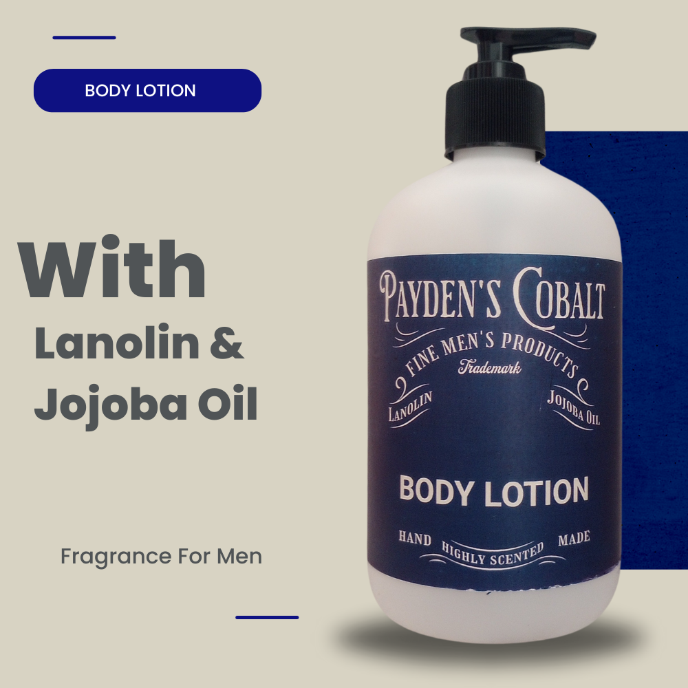 Payden's Cobalt Blue Woods For Men Scented Body Lotion