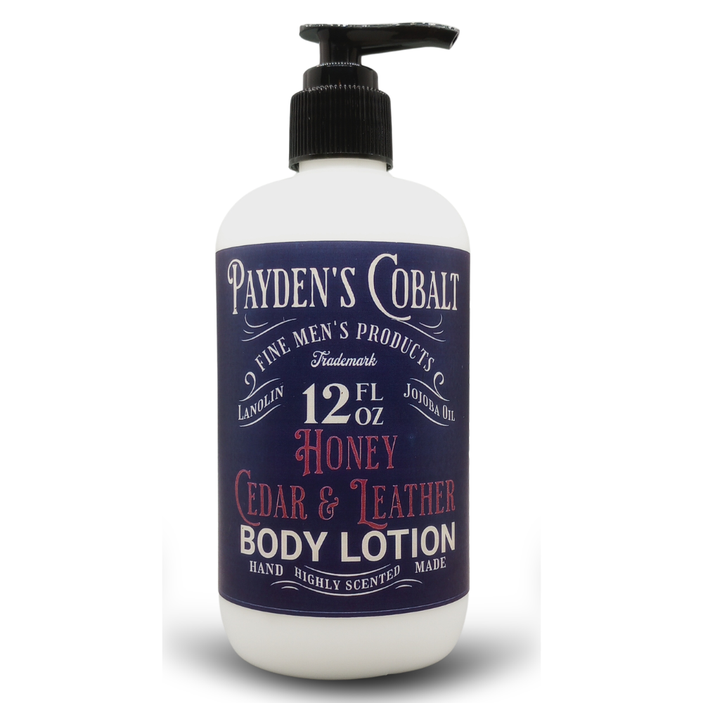 Payden's Cobalt Honey Cedar & Leather For Men Scented Body Lotion