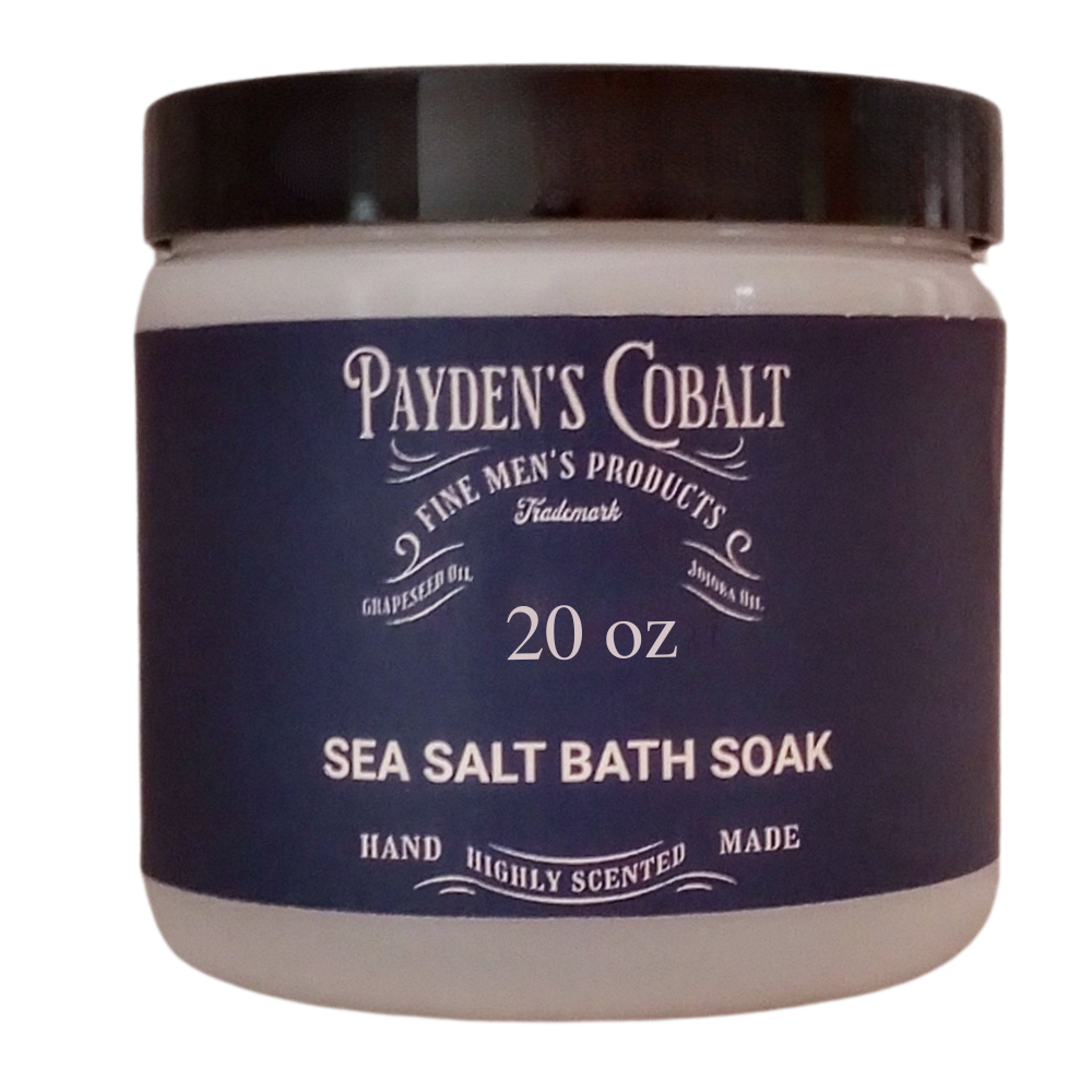 Payden's Cobalt Honey Cedar & Leather For Men Scented Sea Salt Bath Soak