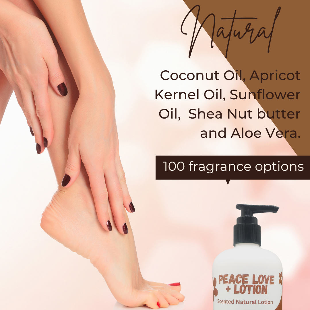 Peace Love + Lotion Banana Coconut Scented Natural Body Lotion