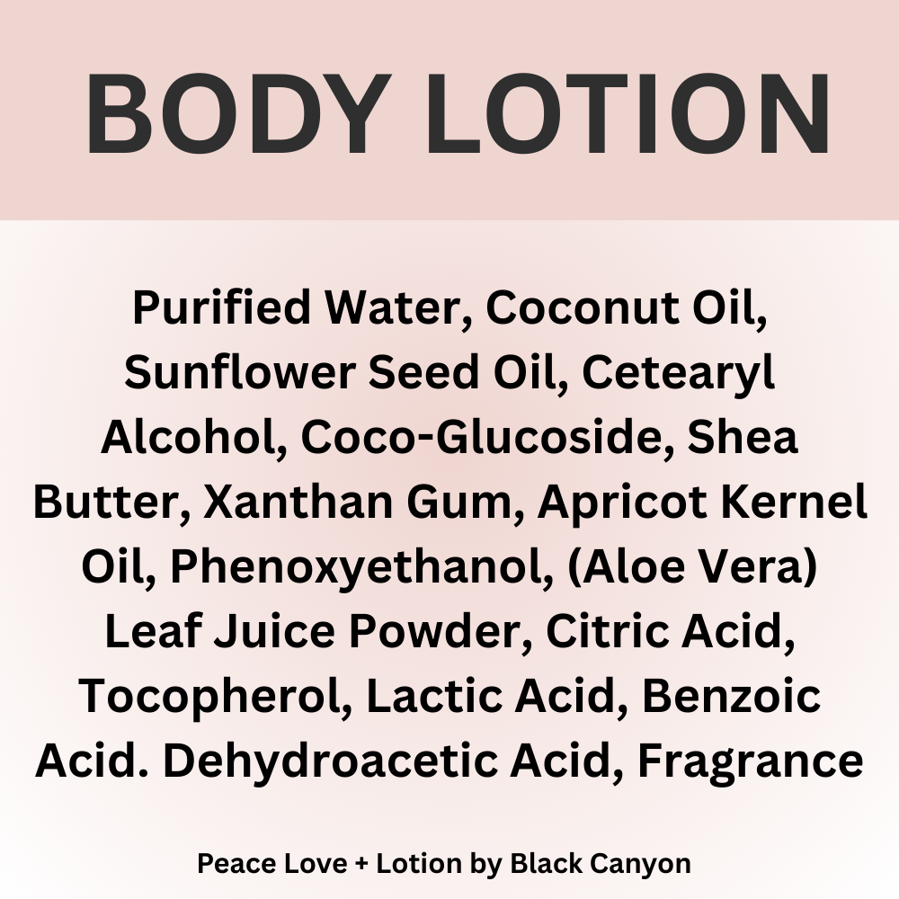 Peace Love + Lotion Cotton Candy Scented Natural Body Lotion