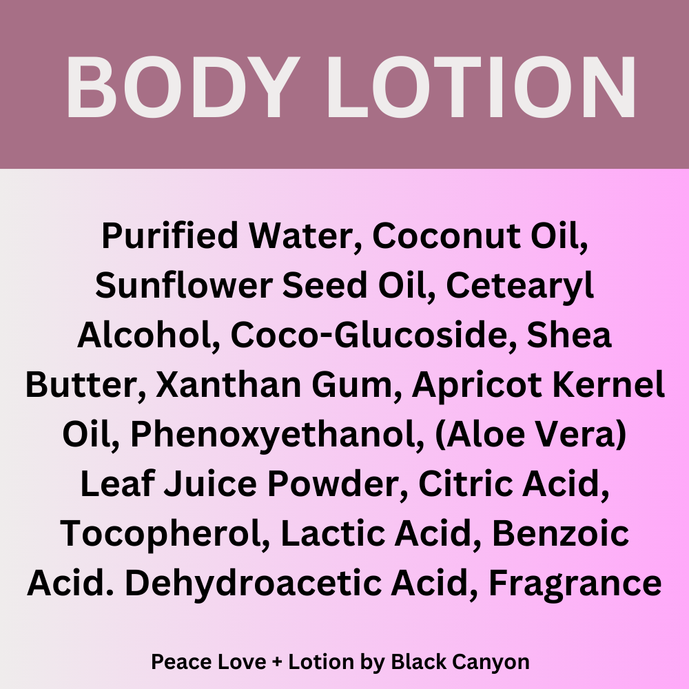 Peace Love + Lotion Hyssop Scented Natural Body Lotion