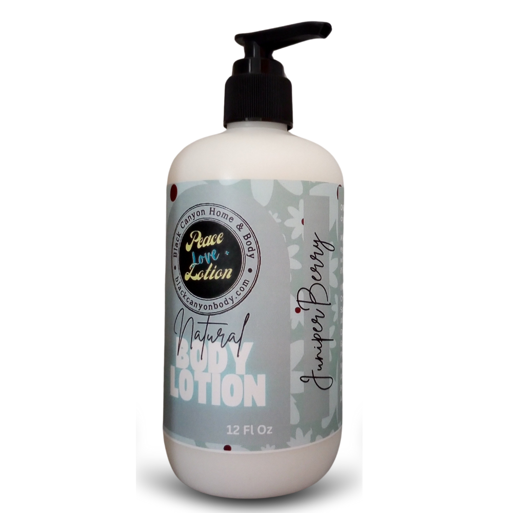 Peace Love + Lotion Juniper Berry Scented Natural Body Lotion