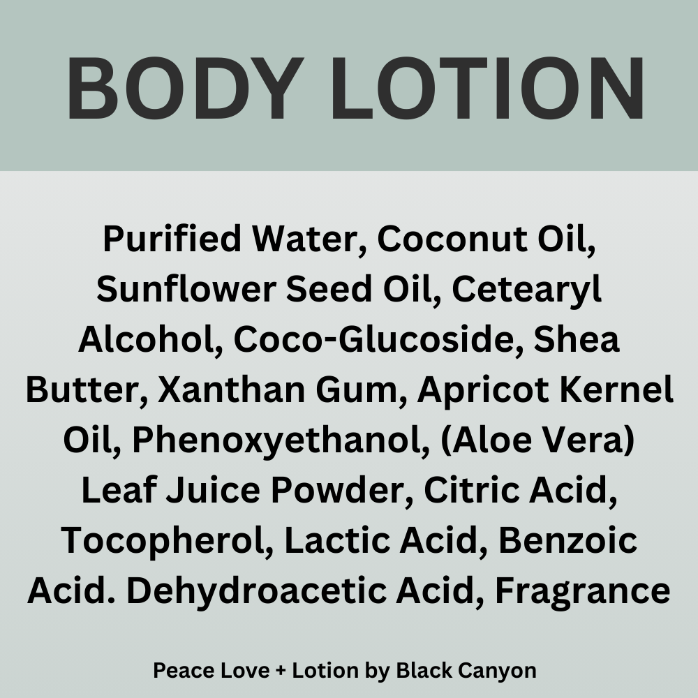 Peace Love + Lotion Juniper Berry Scented Natural Body Lotion