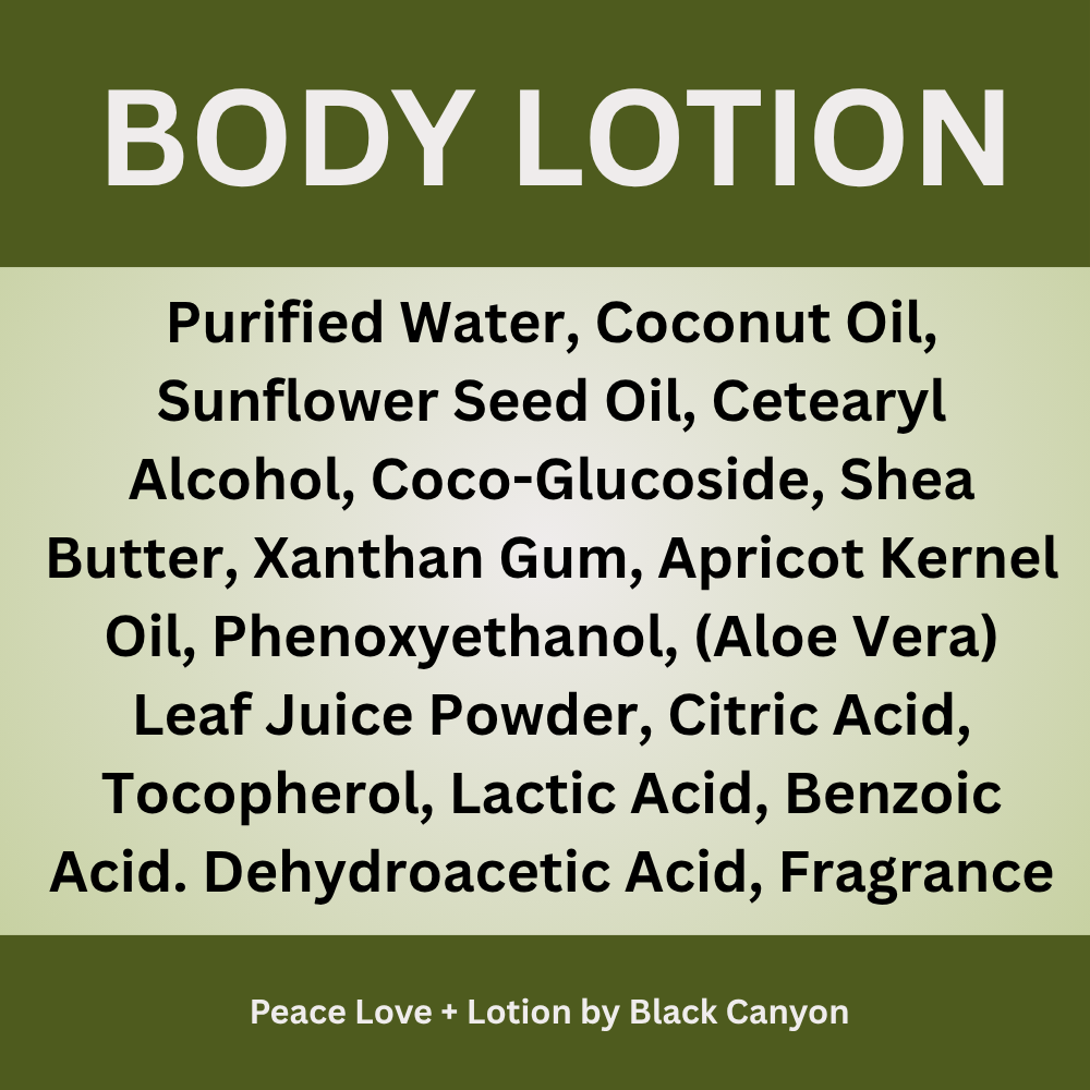 Peace Love + Lotion Linden Blossom Scented Natural Body Lotion