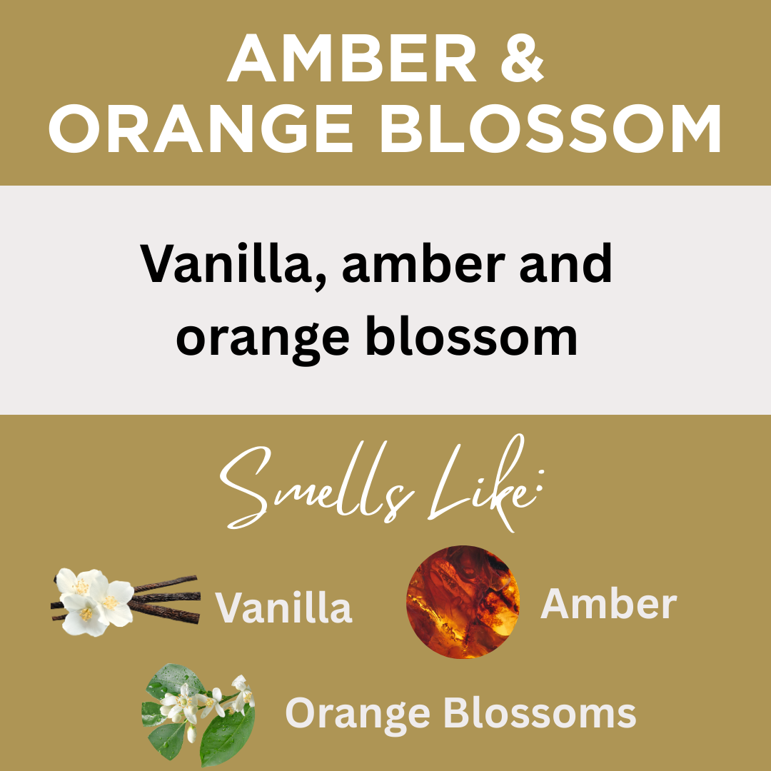 Amber & Orange Blossom Scented Hand-Dipped Charcoal Incense Sticks
