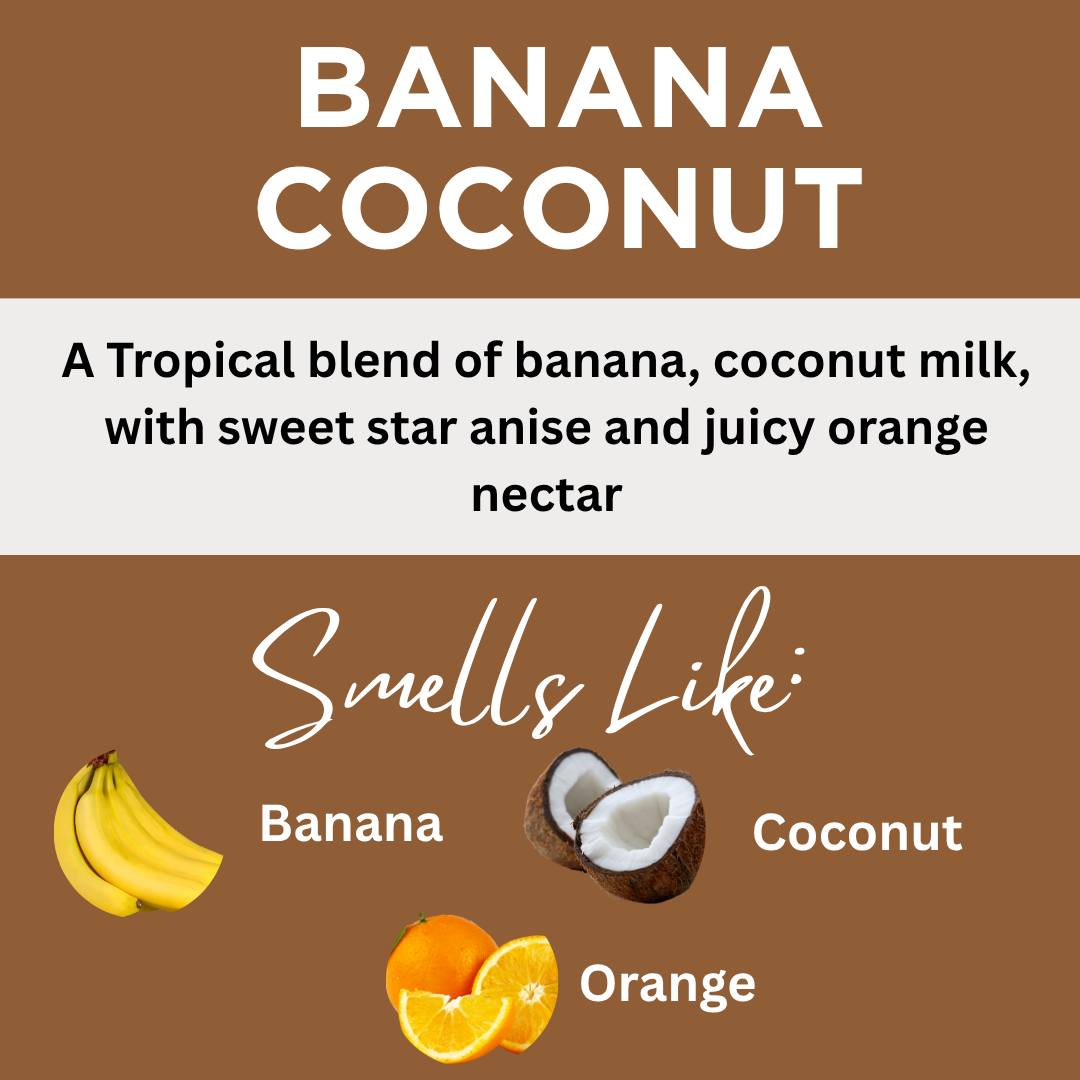 Peace Love + Lotion Banana Coconut Scented Natural Body Lotion