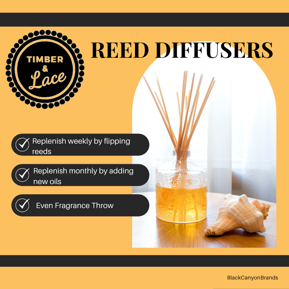 Timber & Lace Apples & Eucalyptus Scented Reed Diffuser Oil Refill