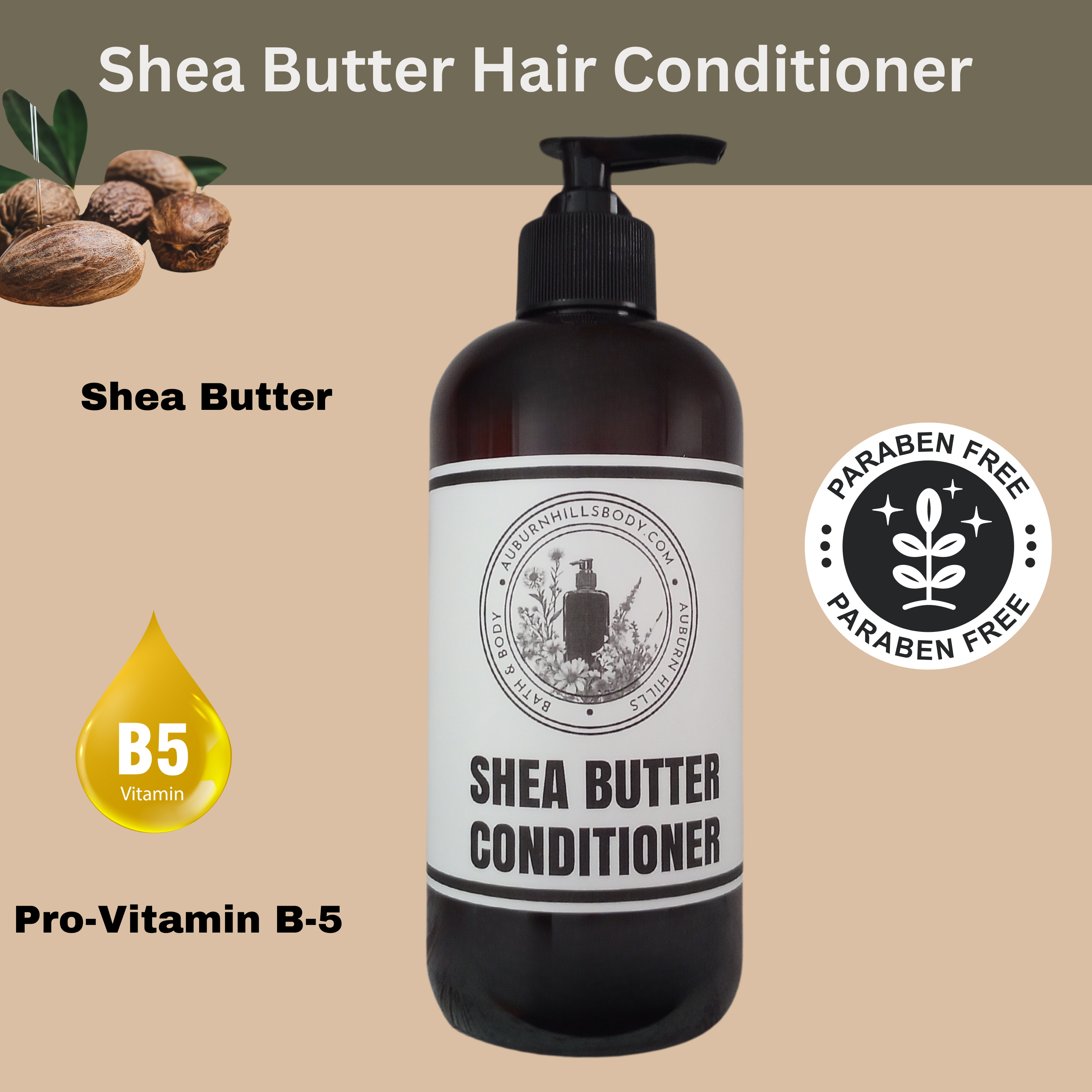 Auburn Hills Maple Pecan Pie Scented Hair Conditioner with Shea Butter