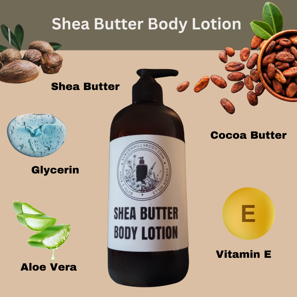 Caramel Chocolate Coffee Scented Shea Butter Body Lotion