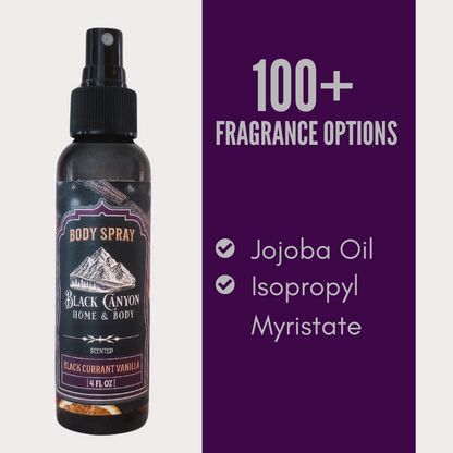Black Canyon Black Currant Vanilla Scented Body Spray